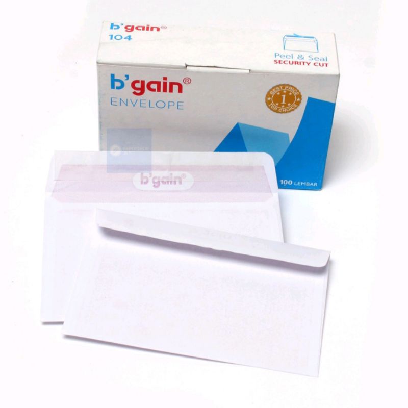 

Amplop Putih Polos 104 bisa buat kondangan merk b'GAIN / Grandia bkn Paperline