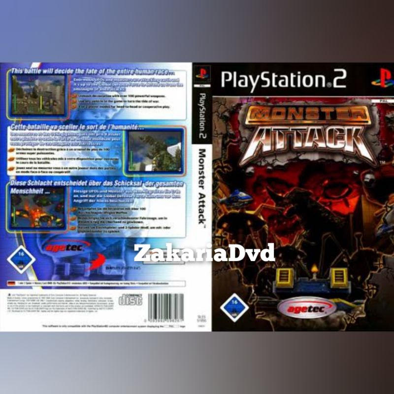 Kaset Ps 2 Monster Attack