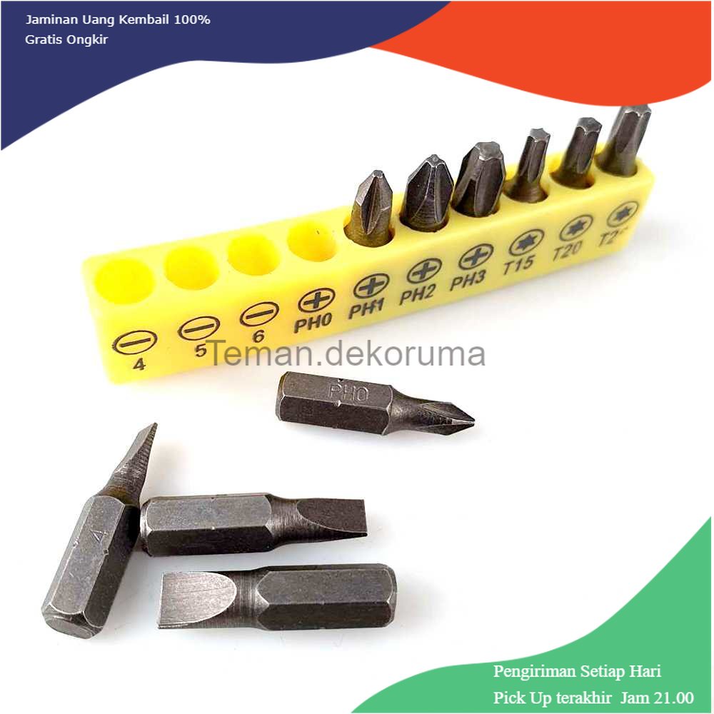 TD - PR2 ZJCOSTOL Set Kepala Mata Obeng Screwdriver Bit 10 PCS - ZC005