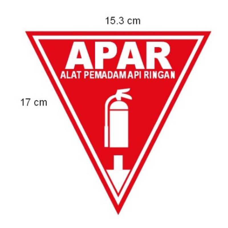 Jual SIGN STIKER SEGITIGA APAR ( ALAT PEMADAM API )STIKER LABEL ...