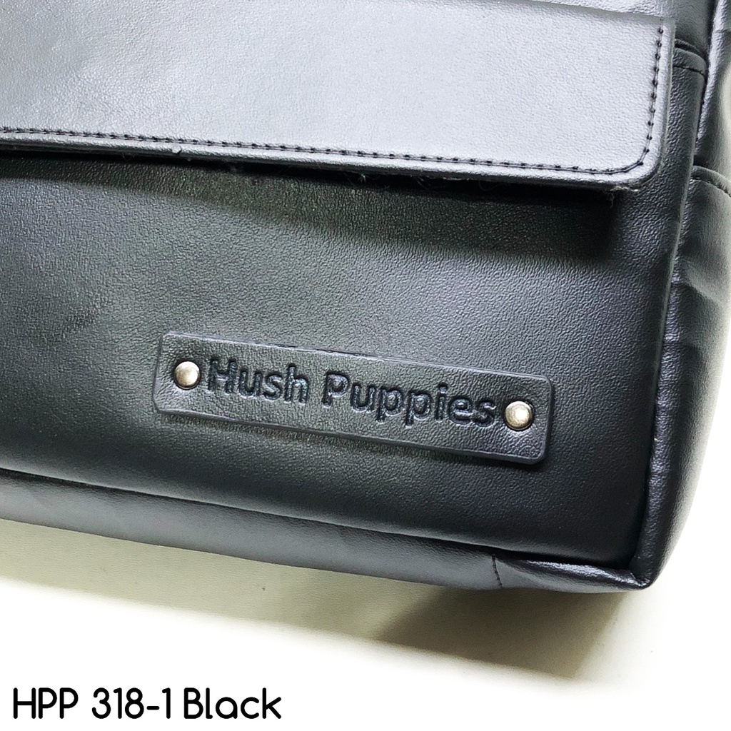 clutch pria hushpuppies 318-1 black premium quality best seller clutch cowok