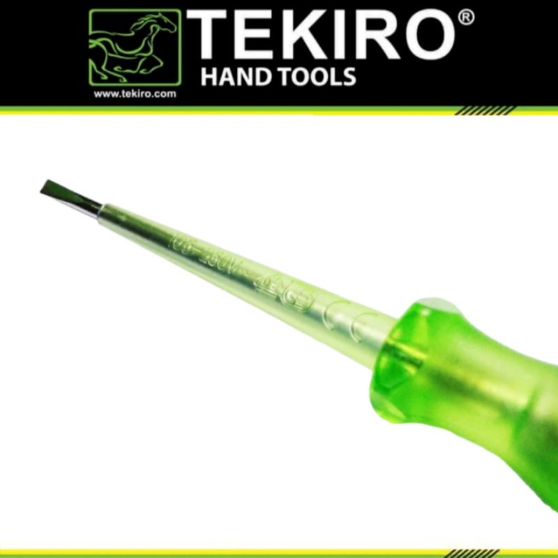 TEKIRO Test Pen AC 105 - 250V Obeng Min Tester Screwdriver Tespen Listrik Alat Tes Tegangan Listrik Original