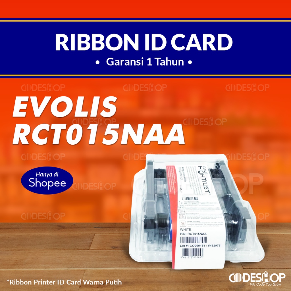 RIBBON EVOLIS ZENIUS PRIMACY WHITE 1000 SISI - PN RCT015NAA