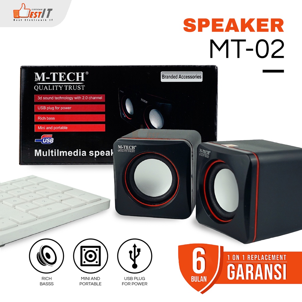 Speaker Mini PC Komputer Laptop Portable MT 02