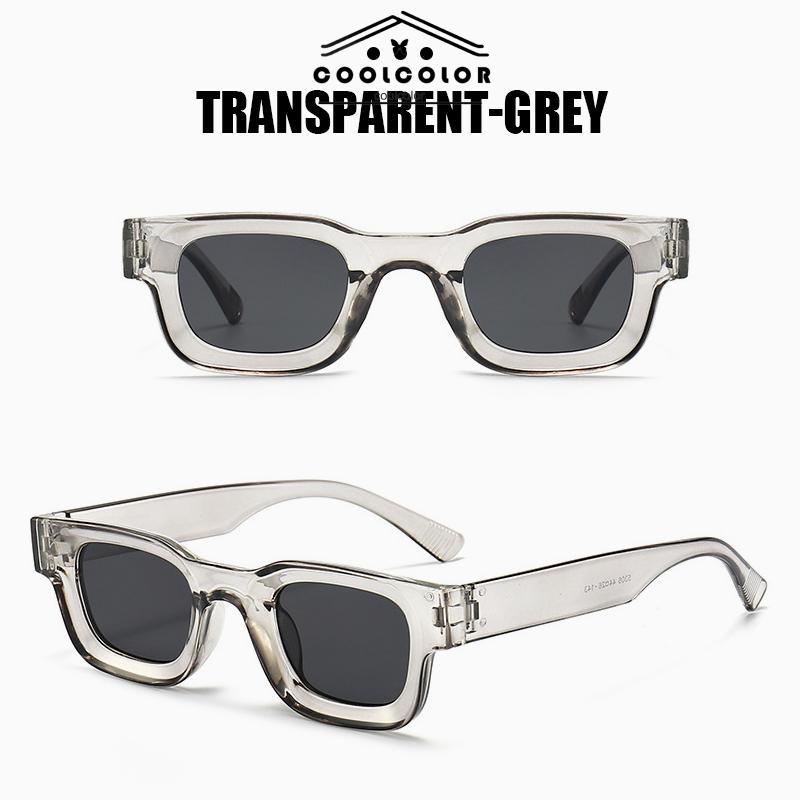 COD❤️Kacamata Hitam UV400 Bingkai Kecil Persegi Gaya Vintage Untuk Pria Dan Wanita- cl