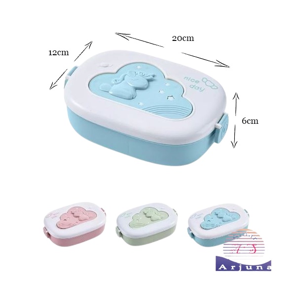 kotak bekal anak motif unicorn/ lunch box container microwavable heated/ MOTIF UNICORN