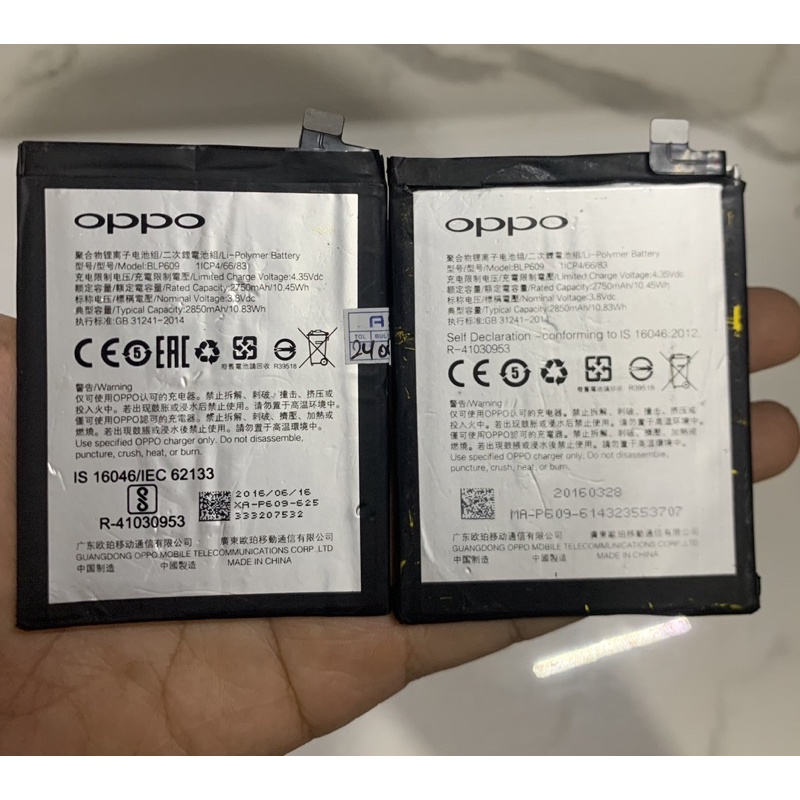 Batre Baterai Oppo F1 Plus Blp609 Ori Batre Oppo F1+ Original.new
