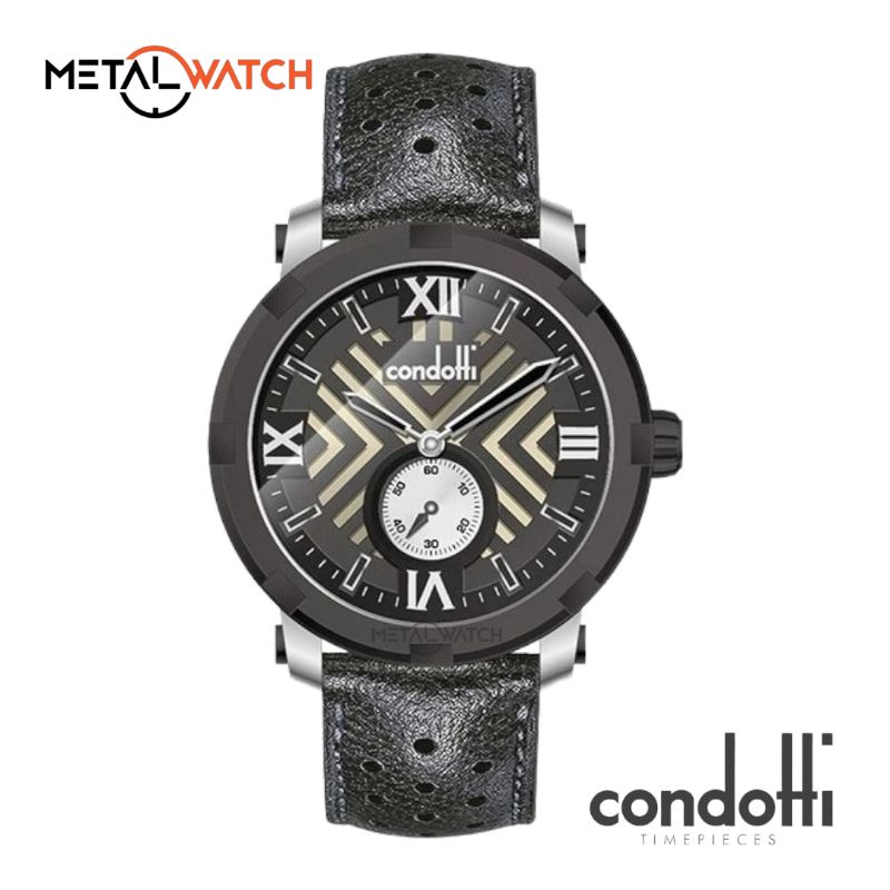 Jam Tangan Pria Original Condotti CN1047-S03-L03 Strap Kulit