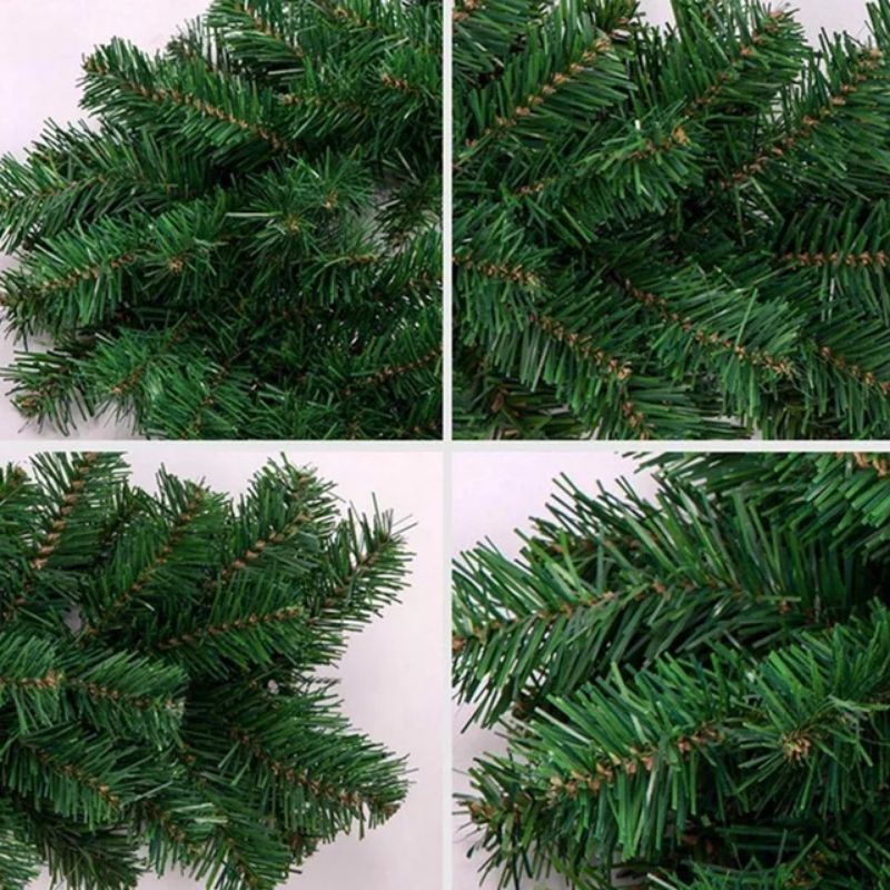 Garland Hijau Natal Murah / Garland Natal 2,7 Meter Polos