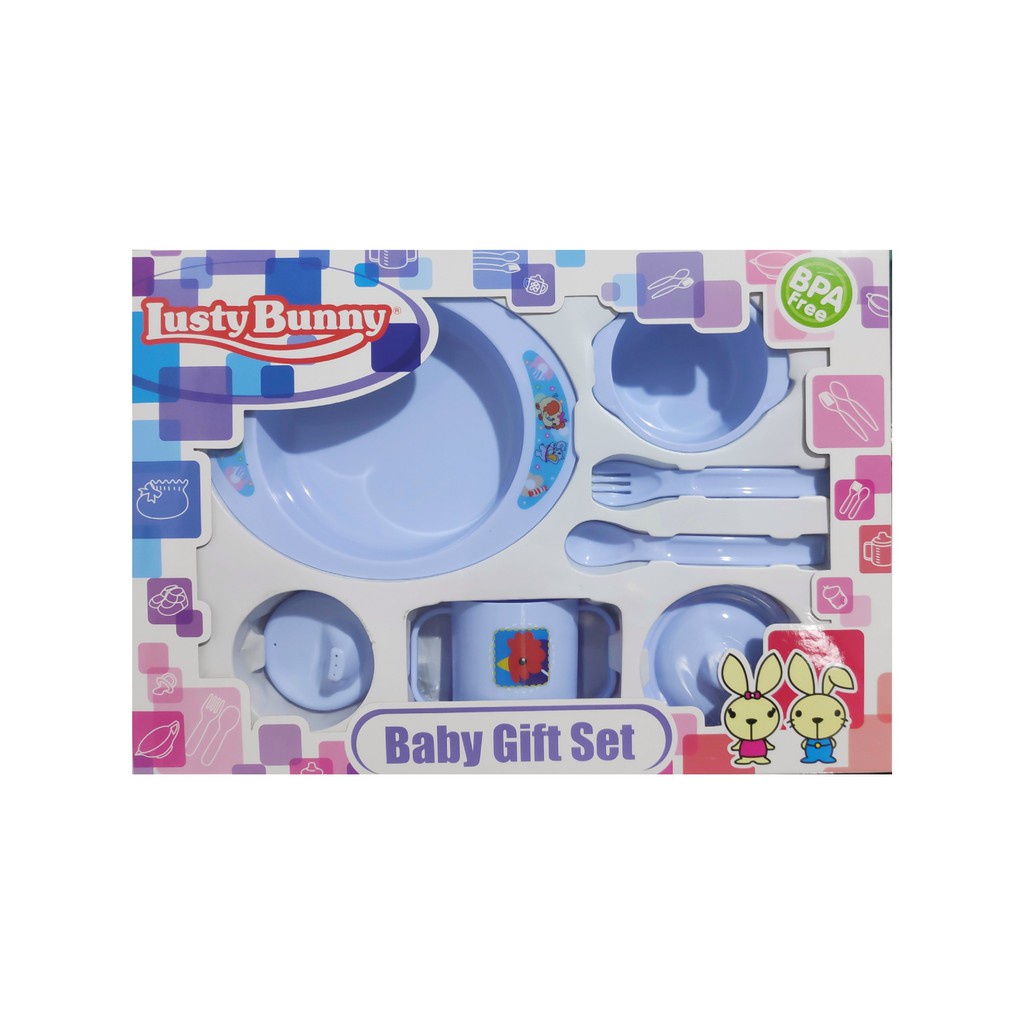 Lusty Bunny Feeding Set B3 Isi 11 pcs Ukuran 38 ( LB1882 ) / Peralatan Makan Bayi