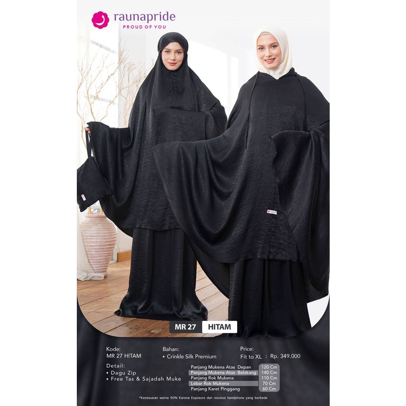 Rauna Mukena Polos / MR - 27 / Fashion Muslim