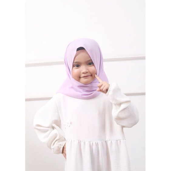 HIJAB/JILBAB/KERUDUNG PASMINA OVAL ANAK CERUTY BABYDOLL TERBARU(anak 2-8tahun)