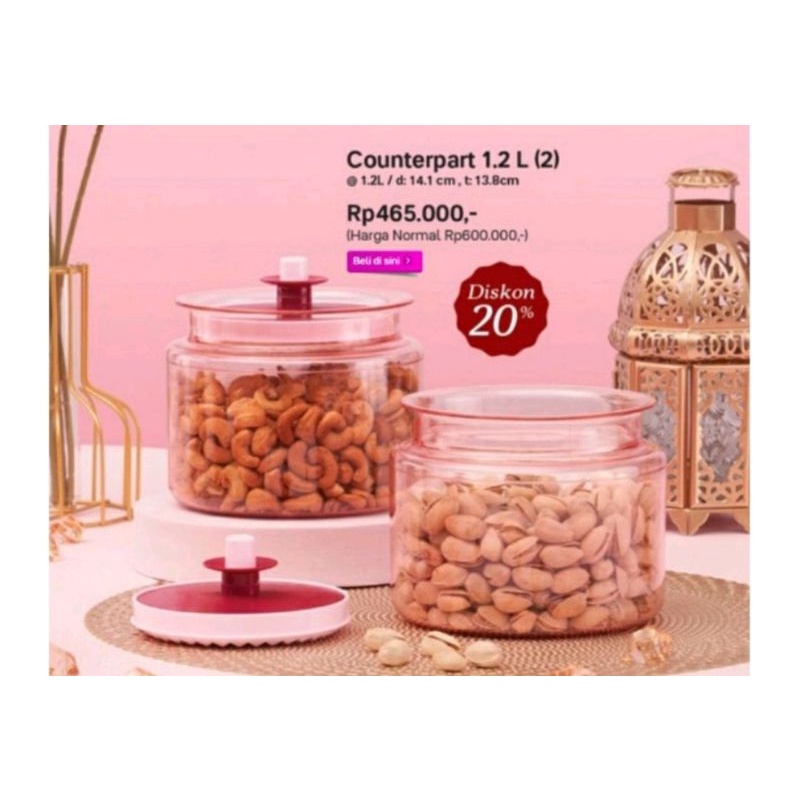tupperware original counterpart pink