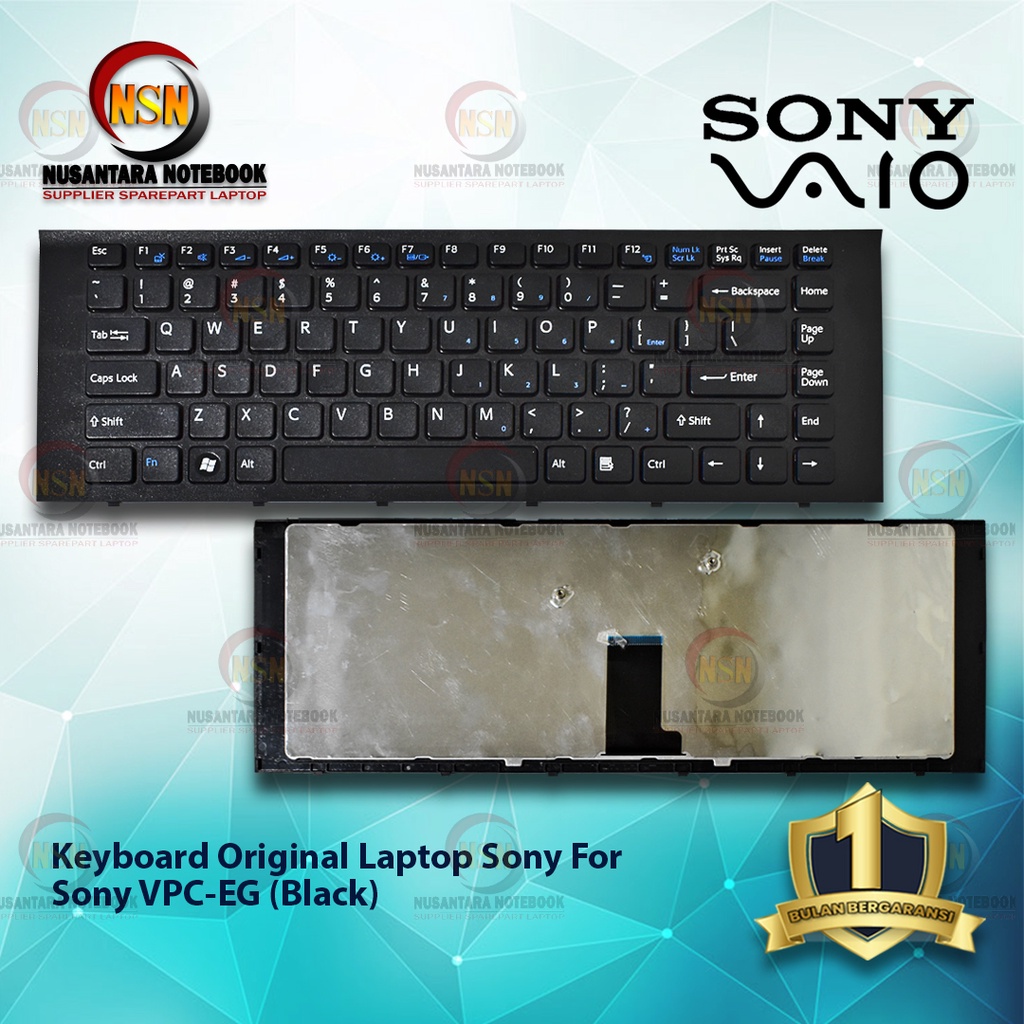 Keyboard Original Laptop Sony VGC EG Series Black