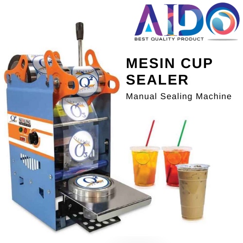 Mesin cup sealer press gelas plastik manual sealing machine 8881