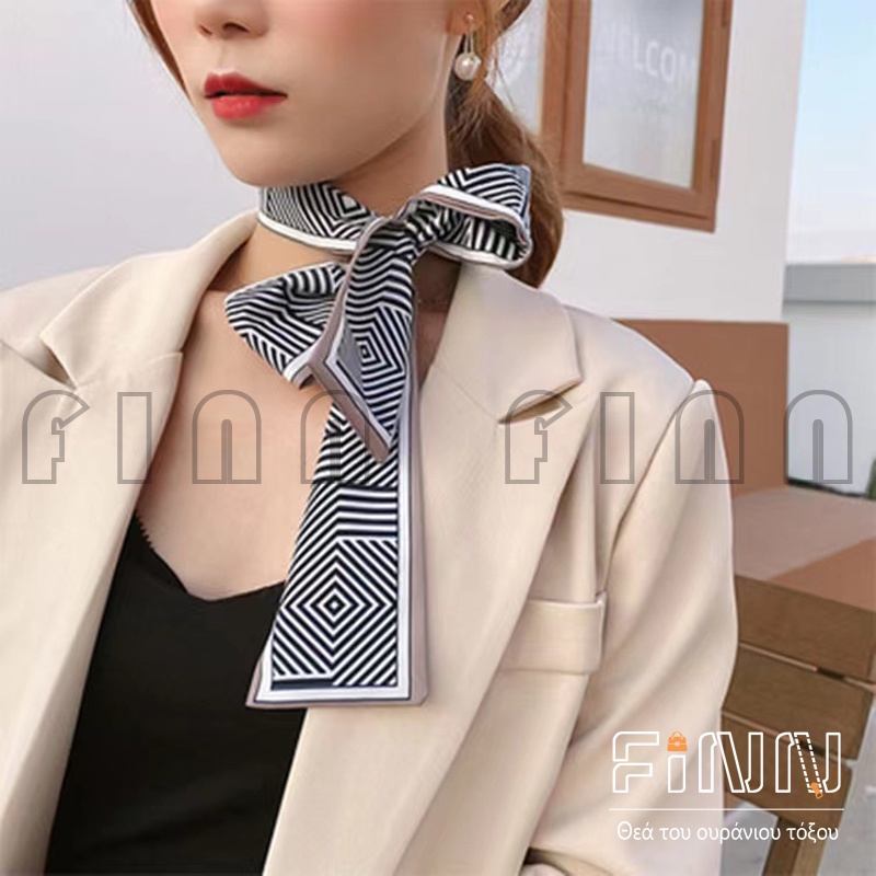 [ COD ] Mini Scraf Leher Kepala Rambut Bahan Silk Immitation Wanita -  Ikat Kepala Sutra
