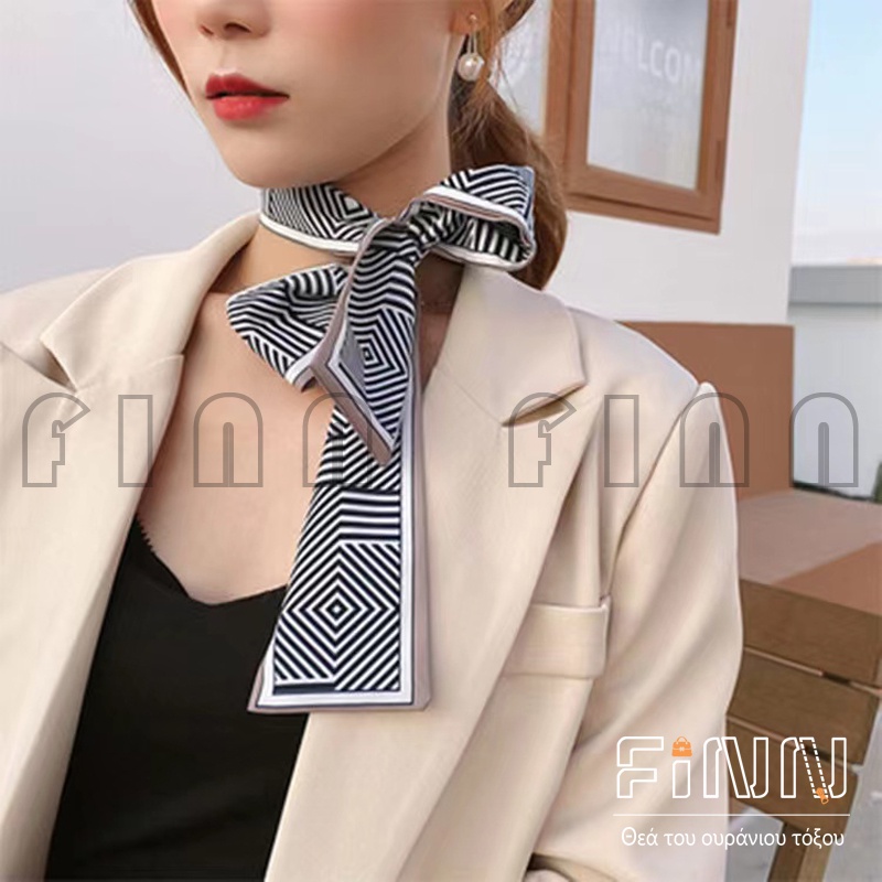 [ COD ] Mini Scraf Leher Kepala Rambut Bahan Silk Immitation Wanita Korean Style -  Ikat Kepala Sutra Korea