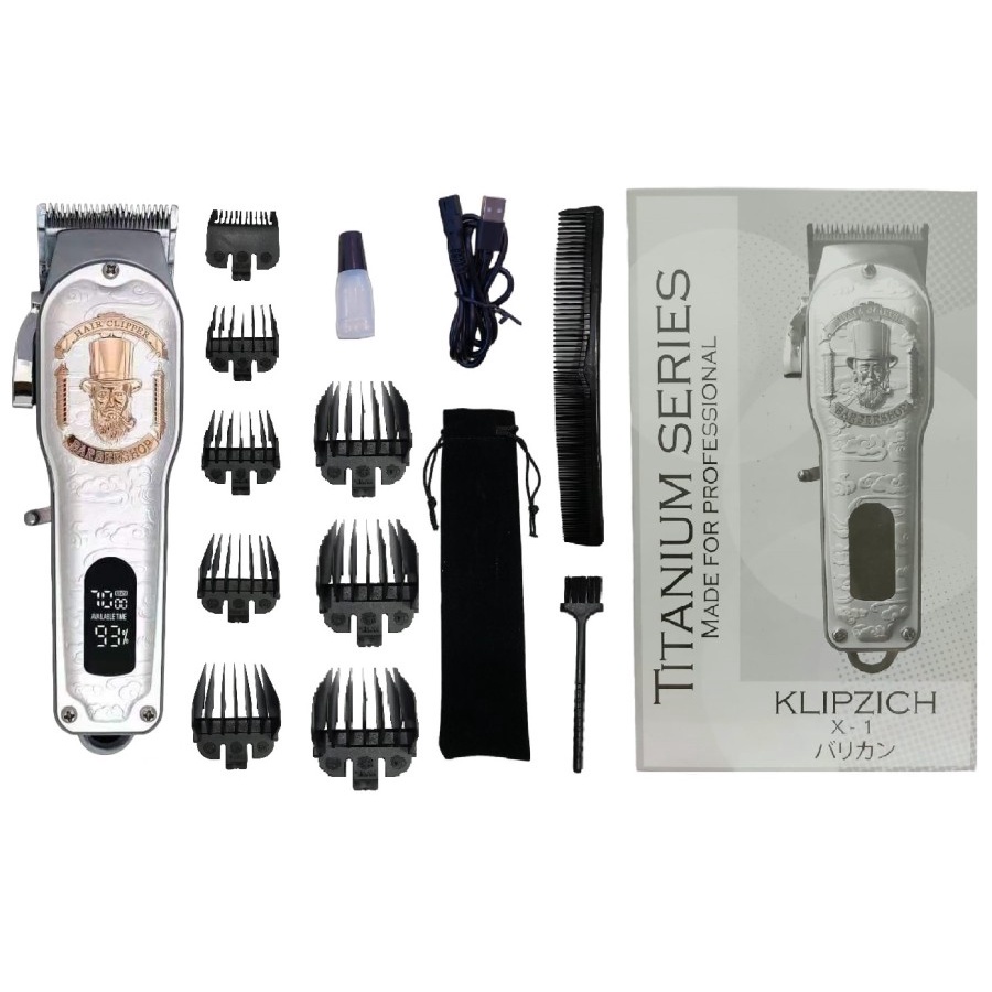 Klipzich X1 Alat Cukur Rambut Cordless Titanium