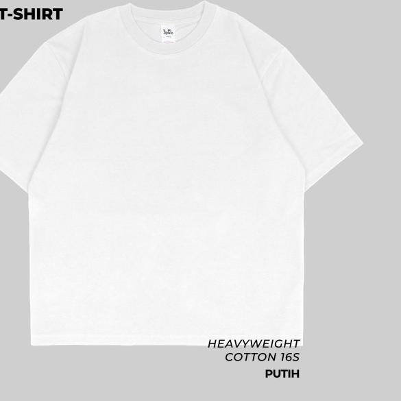 KAOS POLOS JIPCLO RETRO (OVERSIZED) PUTIH - Putih, L