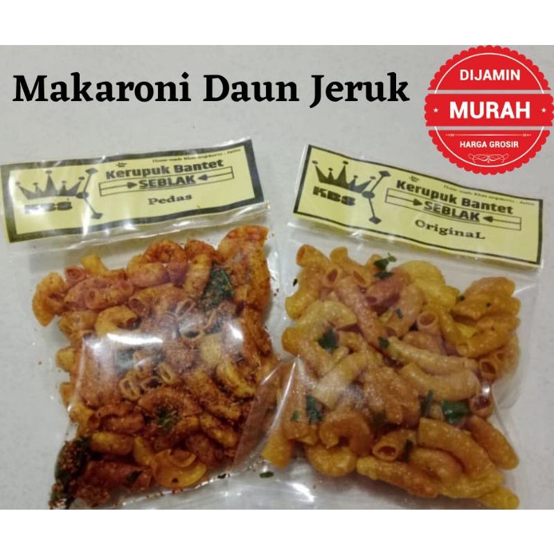 KERUPUK BANTET SEBLAK-Krupuk MAKARONI DAUN JERUK UDANG BINTANG KRITING