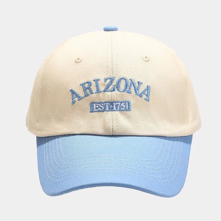 Topi baseball adjustable Motif Bordir Tulisan ARIZONA Untuk Pria Dan Wanita