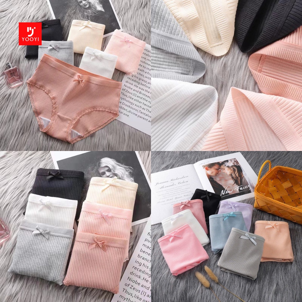 Yooyi Celana Dalam Wanita Dewasa Anti Nyeplak Sexy Jepang CD Hot Imut Fashion Undies Polos High Qual