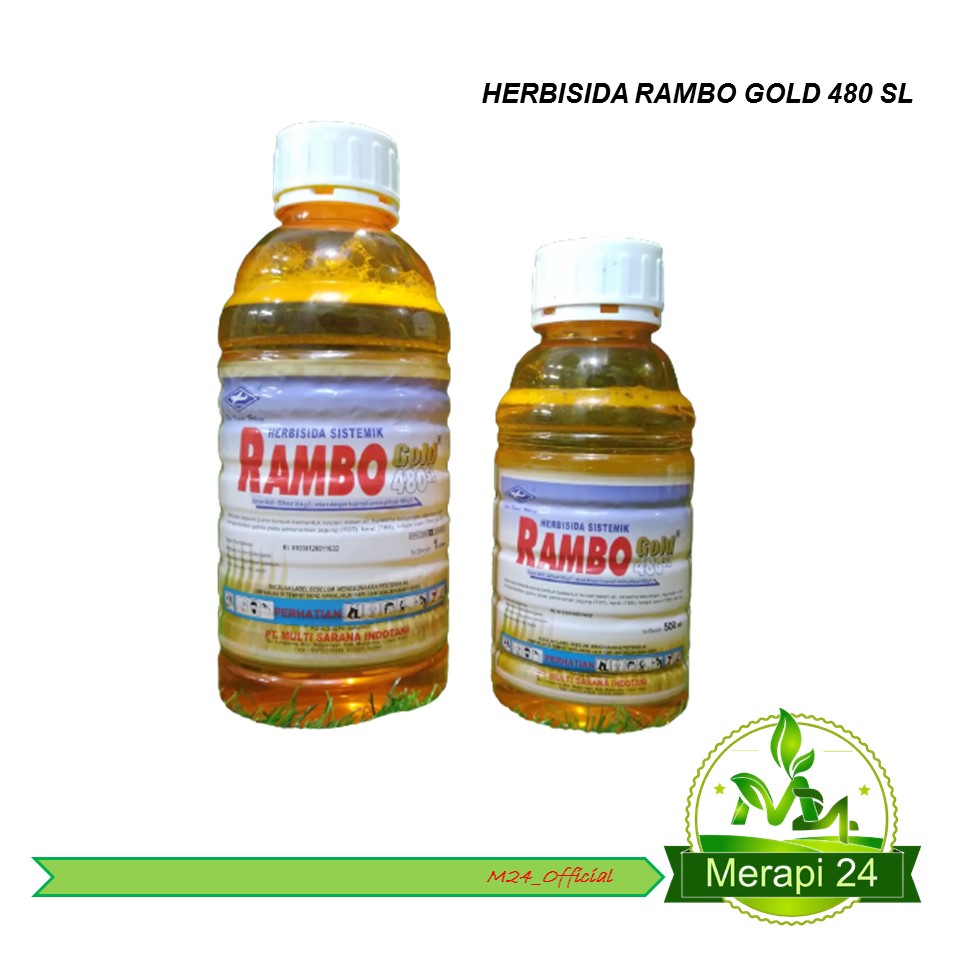 Herbisida Pembasmi Rumput Gulma RAMBO GOLD 500ML