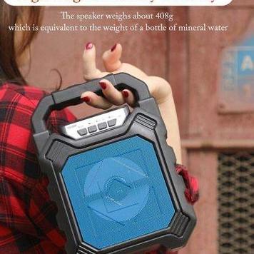 Speaker Bluetooth DOGS KTV-668 Wireless Karaoke Disco Speaker Mic