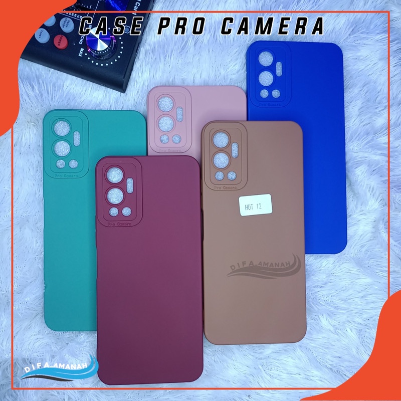 INFINIX HOT 12 Softcase case pro camera macaron bahan tebal di jammin sesui foto master soft case pro camera