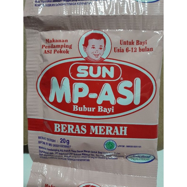 SUN MP-ASI bubur bayi 1 renteng(12)bks