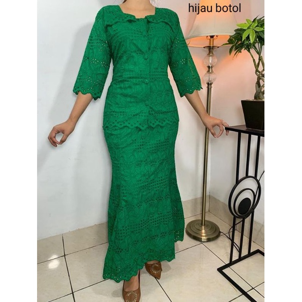 stelan katun bolong premium kancing