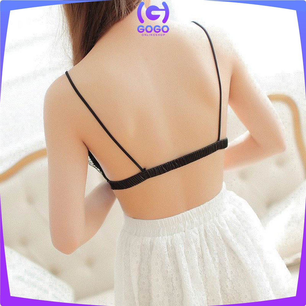 GOGO-P69 P70 Pakaian Dalam Wanita Bra Cup Segitiga Tanpa Kawat / BH Push Up Renda / Beha Wanita Sexy