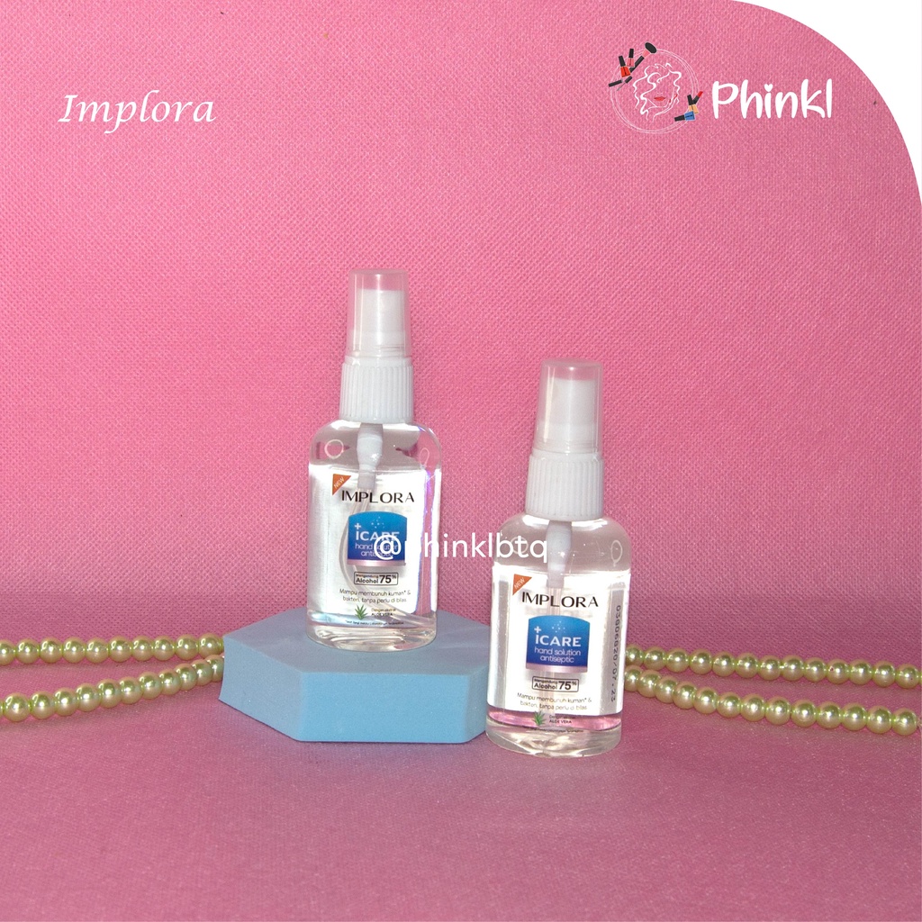 `ღ´ PHINKL `ღ´ IMPLORA hand sanitizer spray anti kuman 60ml