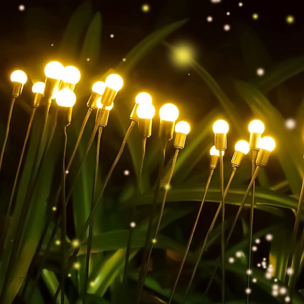 Lampu Taman LED Tenaga Surya Anti Air Bentuk Kunangkunang Untuk Dekorasi Outdoor