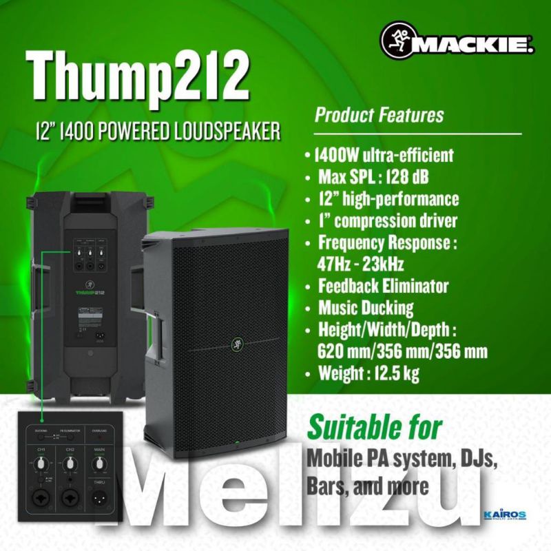 Speaker Aktif Mackie Thump 212 Original 12 inch Active