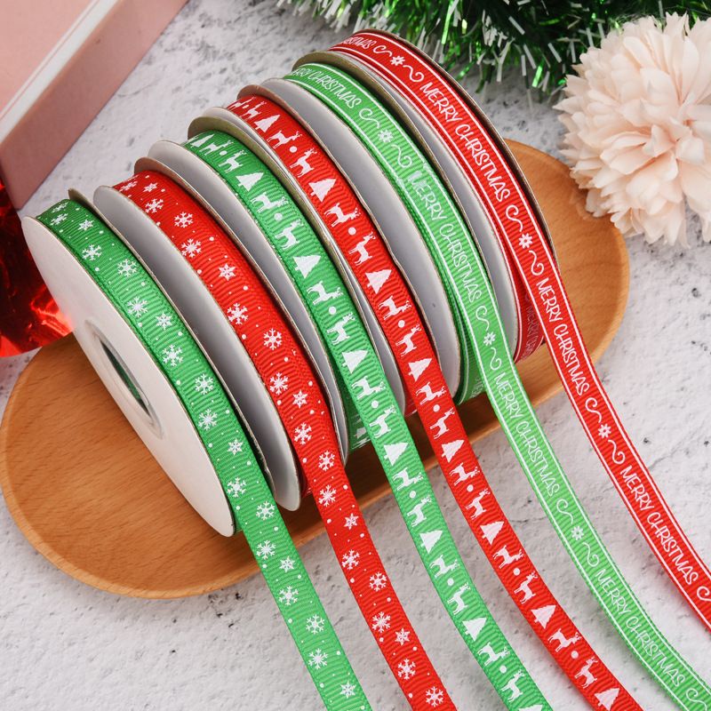 

Pita Natal Satin Grosgrain Merry Christmas 1 cm (meter)