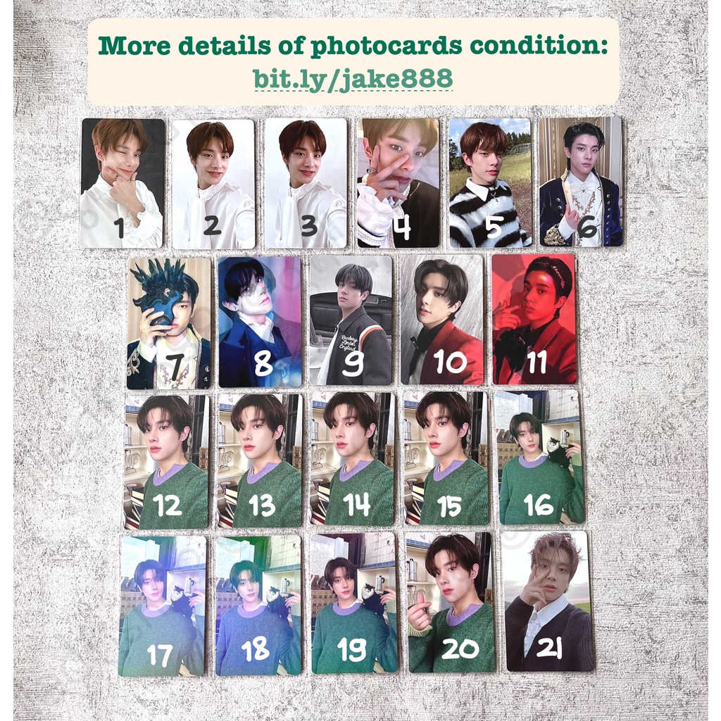 [CEK VARIASI] ENHYPEN JAKE OFFICIAL PC Photocard Poca EN- Enha Sim Jaeyoon Album BDO BDC D:D DD Bord