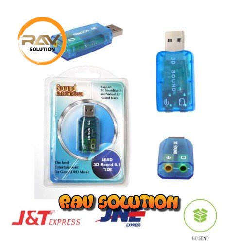 USB Soundcard  7.1/5.1 3D audio /Soundcard usb 5.1 3D External Mic Microphone Speaker  - RAV SOLUTION
