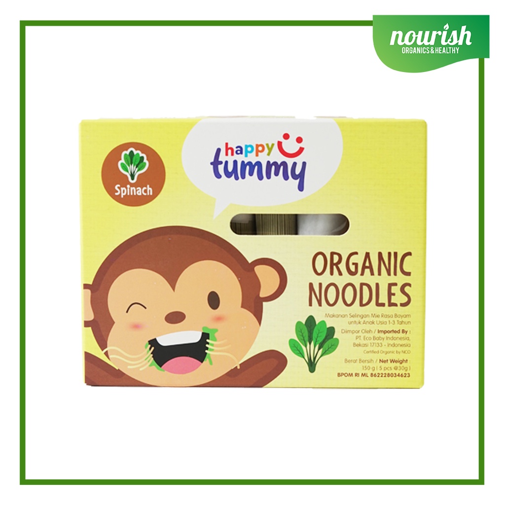 Happy Tummy Organic NOODLE / Mie MPASI organik bayi anak 150gr