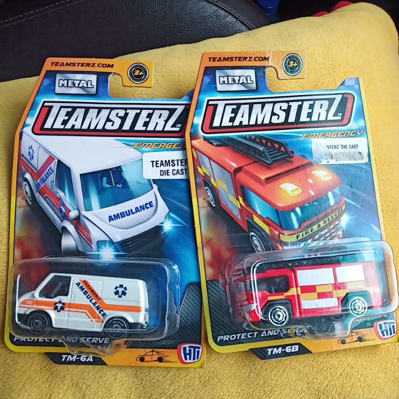 emergency Teamsterz diecast ambulance/fire rescue