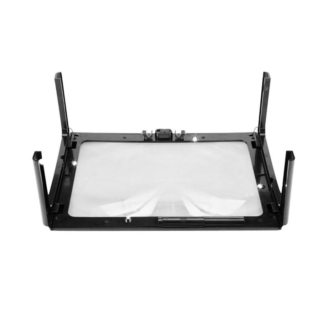 Solighter Tabletop magnifying glass Profesional Multifungsi Dengan 4lampu LED 3X