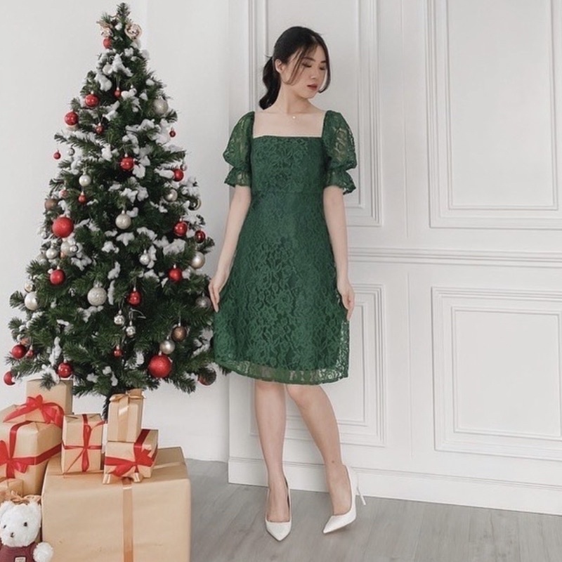 Ara Dress Natal Putih Korean