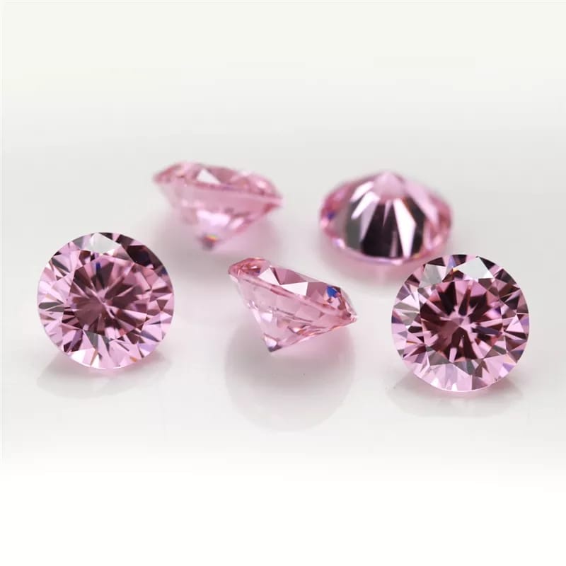 Permata Sirkon Cubic zirconia  Ruby Tabur 1000 Butir Grade AAA