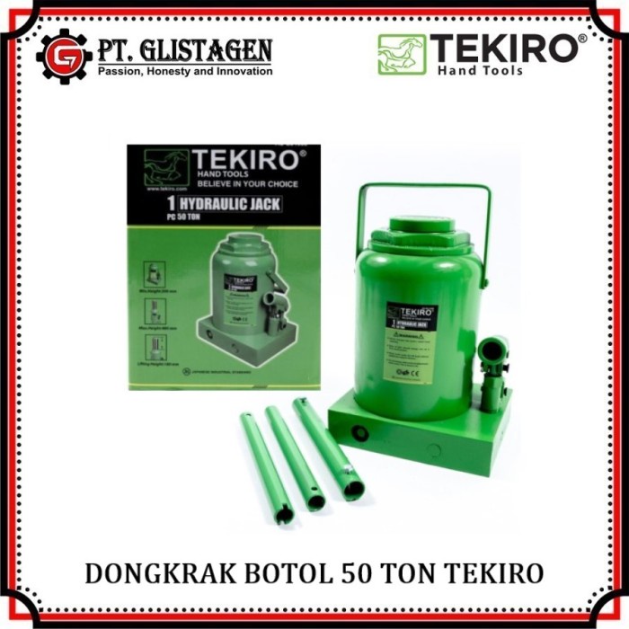 Dongkrak Botol 50 Ton Hydraulic Bottle Jack Dongkrak Mobil 50T Tekiro