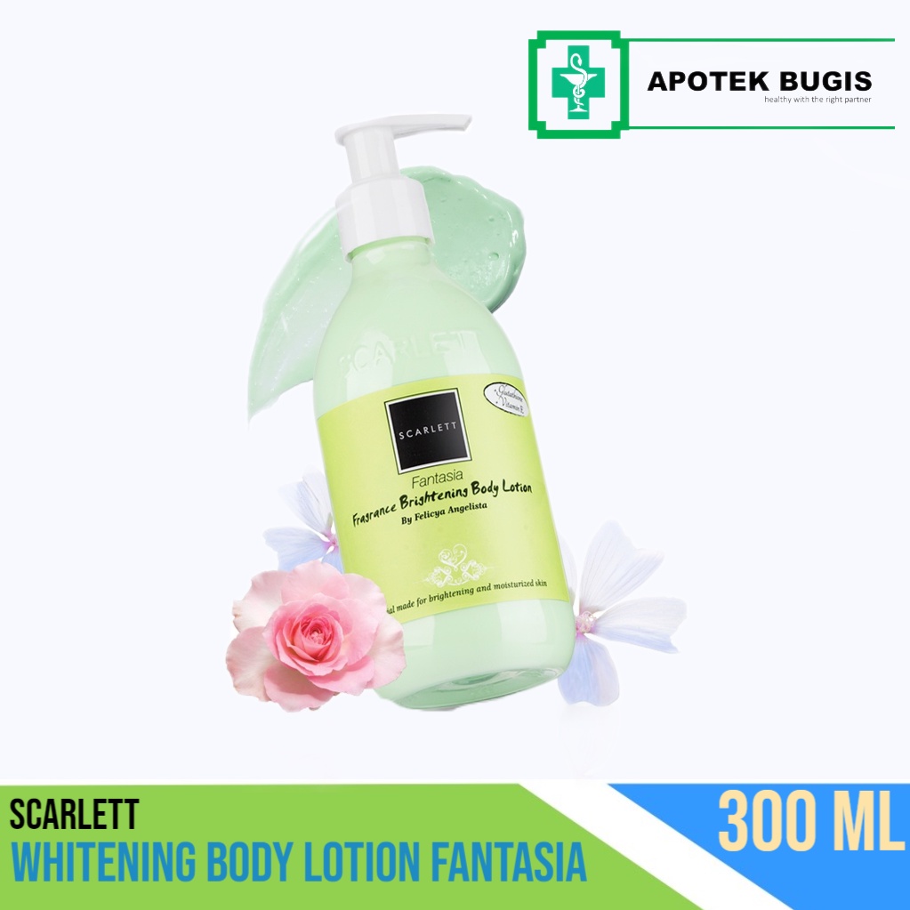 Scarlett Brightening Body Lotion Fantasia Size 300 ml  Losion Tubuh yang Mencerahkan