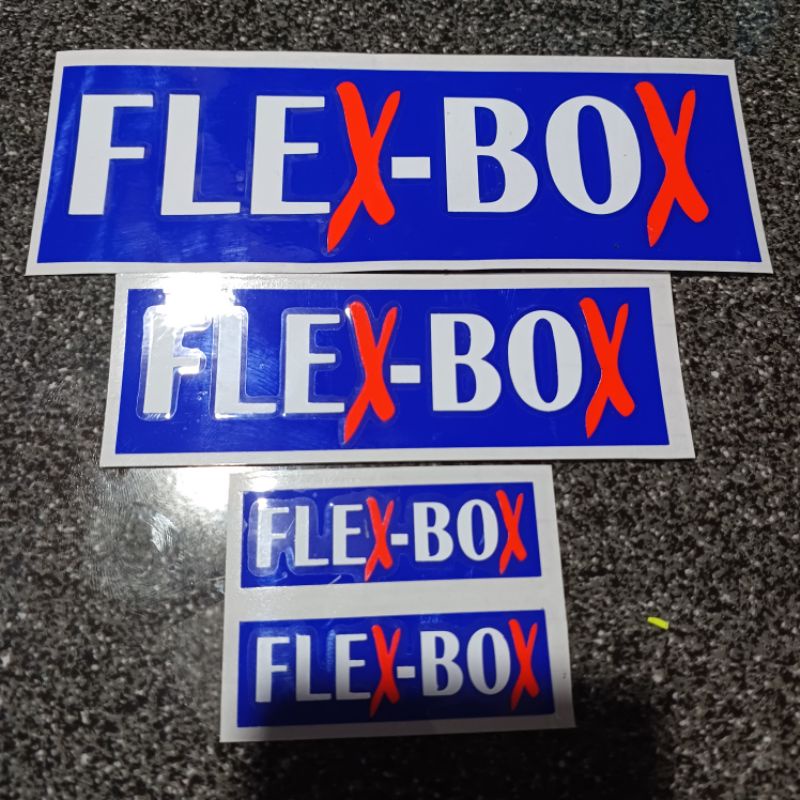 Sticker Helm Motor FlexBox Sticker FlexBox Stiker FlexBox