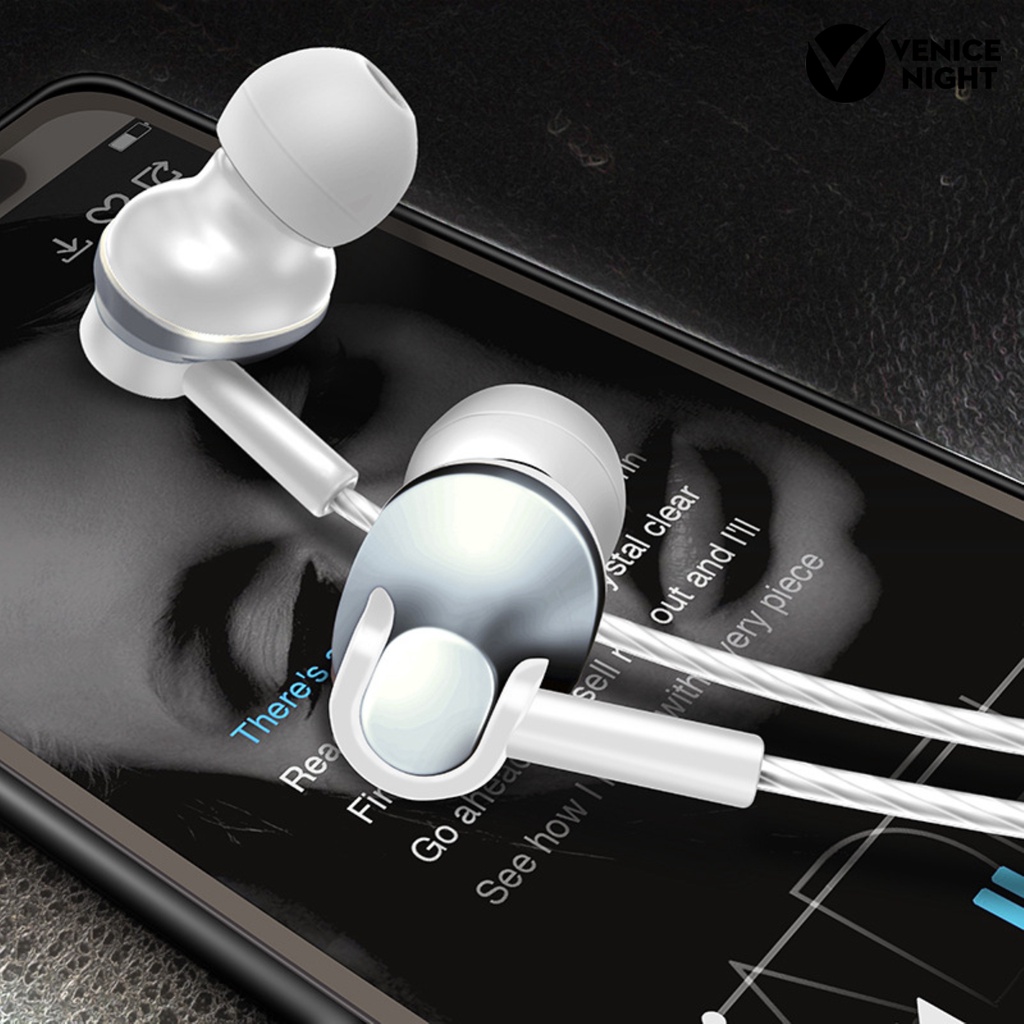 (VNEP) (Berkabel) Earbud High Fidelity Ultra Bass Sound Ergonomis 3.5mm Komputer Gaming Earbud In-ear untuk Merekam Lagu