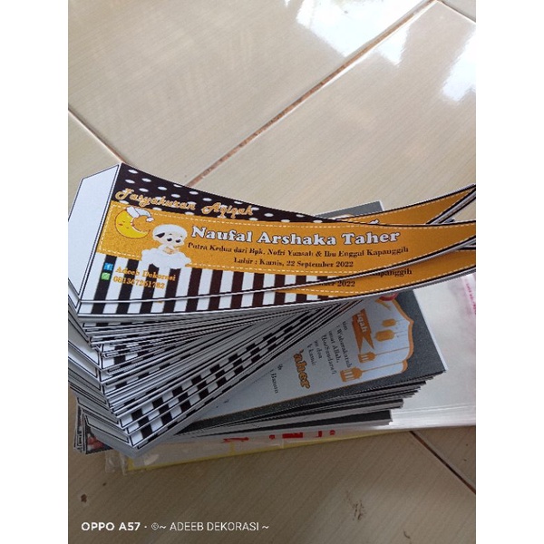 Bendera tasyakuran aqiqah