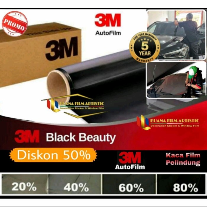 Kaca Film 3M/Kaca Film Mobil 3M/Kaca Film Gedung 3M/Kaca Film Black