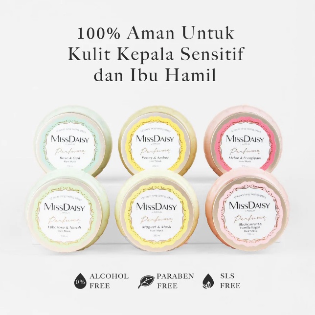 MISS DAISY French Perfume Hair Mask / Rambut Halus Anti Lepek